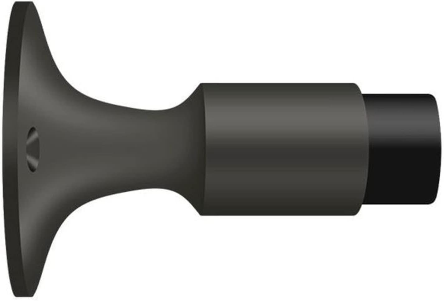 Deltana DSW325 Wall Mount 3 1/4" X 2 1/4" Door Stop/Door Bumper - Oil Rubbed Bronze