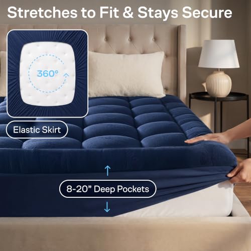Image of Niagara Sleep Solution Twin XL Ultra Soft Mattress Topper-Back Pain Relief