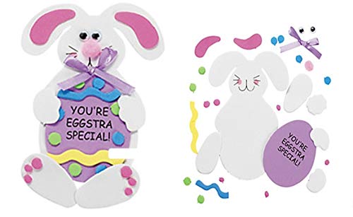12 pack - Easter Bunny Craft Kits - Bunny Holding Egg