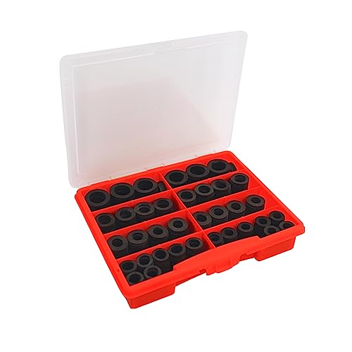 KINETICS LINE 500 Stück EPDM Gummi Flachdichtungen (Dichtungbox mit 5 Größen von 3/8' bis 3/4') für Sanitär, Klima, Lüftung...