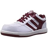 [キタ] 安全靴 作業靴 メガセーフティ 軽量ローカットタイプ MK-7790 ホワイト/ワイン 25.5