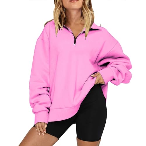 DABAOK Today On Clearance Chaqueta atlética con capucha para mujer, sudadera con capucha con cremallera de moda para otoño, ropa de trabajo atlética (rosa, M), rosa, M, rosa, M