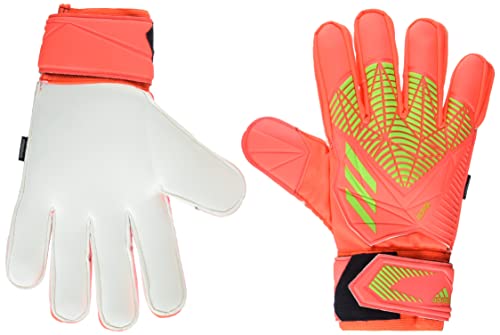 Unisex-Adult Match Fingersave Predator Goalie Gloves Solar Red/Team Solar Green/Team Solar Green 10 #TOP13