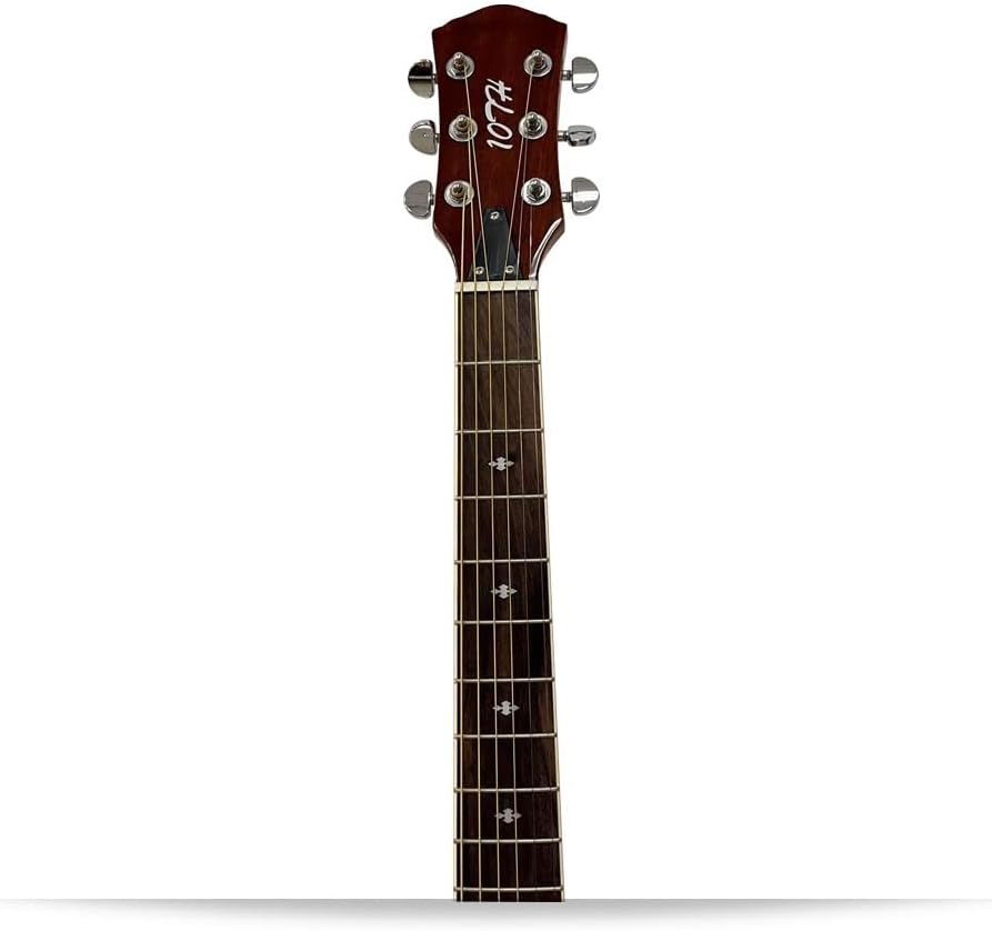 JE40S-NC Beginner Metal Slider Resonators Echo Guitar 40" Spruce Plywood Sabiri Rosewood Grey Plastic Steel