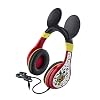 eKids Mickey Mouse Headphones For Kids, Adjustable Over the Ear Headphones, 3.5mm Jack Wired Headphones with Parental…