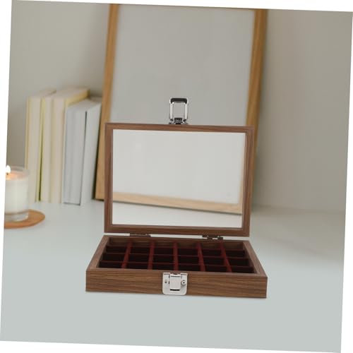Boîte à bijoux écrin en verre de noyer le cadeau idéal - 7