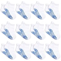 HYCLES Toddler Grip Ankle Socks, Non Slip Baby Sock Anti-Slip Kid Socks for Boys Girls 1-7 Years