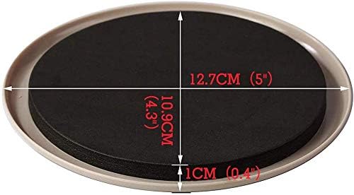 Miniatura 2 de Paquete de 8 deslizadores de muebles grandes reutilizables para alfombras, almohadillas móviles de muebles de 5 pulgadas, deslizadores de alfombra