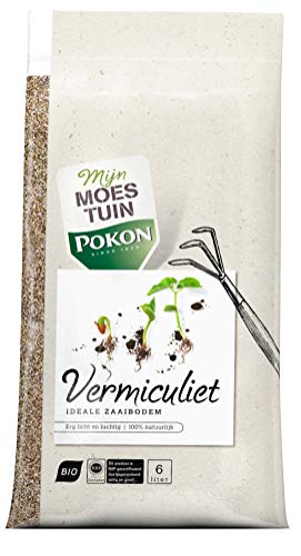 Pokon Vermiculit, als Ansaathilfe zur Anzucht, Bodenverbesserung, Belüftung, Wasserspeicherung, Wasserführung, 6L Cover