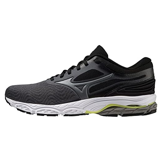 Mizuno Wave Prodigy 4 Zapatillas para correr de carretera para Hombre, Gris (Quiet Shade/Metallic Gray/Blazing Yellow), 42 EU