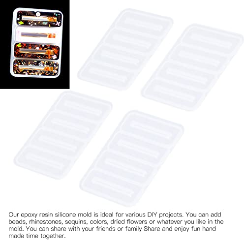 Hair Clip Silicone Resin Mould DIY Hair Pin Casting Mold Set Hair Snap Clip Casting Mold for Hair Clips Crafts Making Accessories - Image 3