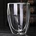 Produktbild Glas-Tasse, hitzebeständig, doppelwandig, isoliert, für Espresso, Latte, Kaffee, Whisky, Tee, Trinkbecher (Fassungsvermögen: 250 ml)
