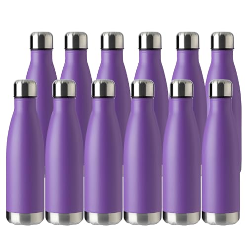 MEWAY 17oz Vacuum Insulated Water Bottle 12 Pack