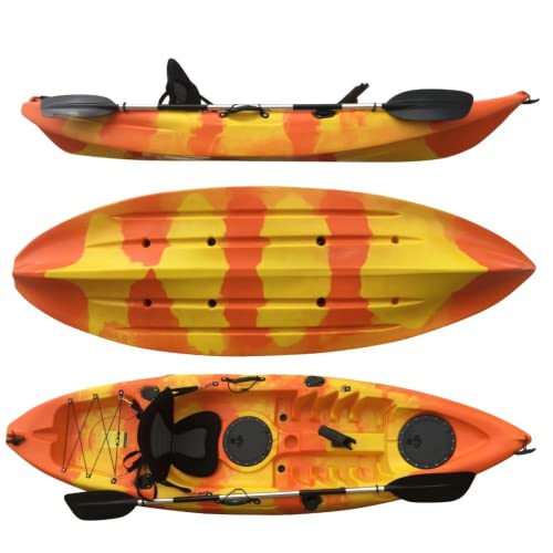 Cambridge Kayaks ES, Zander Naranja Y Amarillo Solo Kayak DE Pesca Y...