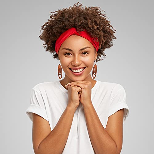 20 Pairs African Wooden Dangle Earrings Drop Earrings Boho Pendant Dangle Earrings African Jewelry For Women Girls (Boho Style) #TOP5