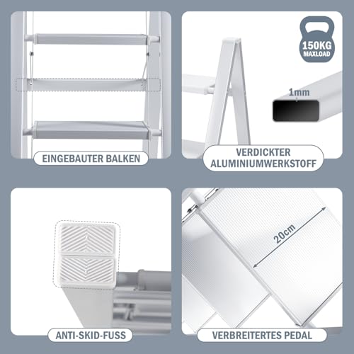 Marchepied ménager pliable pour atteindre vos placards de cuisine - 4
