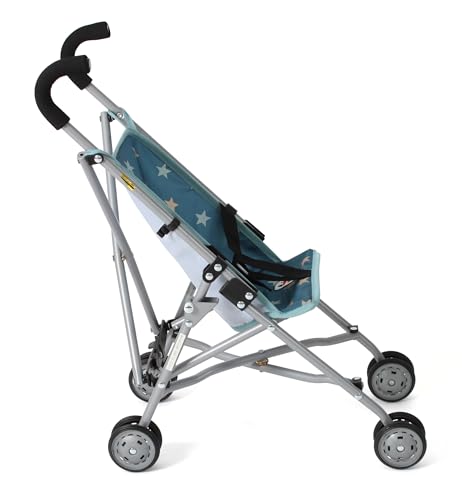 Bayer Chic 2000 Puppenbuggy Roma | Kompakter Puppenwagen Sternchen Türkis – Ansicht 5