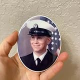 Piastrella per foto commemorativa personalizzata in ceramica da 4,1 cm – Immagine in porcellana impermeabile per pietra tombale o tomba, targa ovale personalizzata per decorazioni cimitero, ritratto