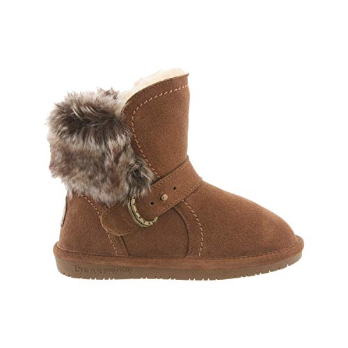 Bearpaw Koko Big Youth Black/Black Size 1 | Youth's Boot Classic Suede | Youth's Slip On Boot | Comfortable Winter Boot #TOP2