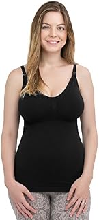 Kindred Bravely Simply Sublime Maternity & Nursing Tank with Built-in Bra (Black, Large-Busty)