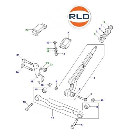 Kit Silent Bloc De Tirant Avant Defender - Ref: DA1247 - BRITPART