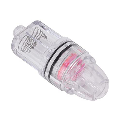 Masyrt Luz de pesca profunda, plástico transparente, luz de pesca LED operada por pilha AA para pesc
