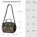 KOCOART Mexican Flower Embroidery Lunch Bag for Women Men Insulated Cooler Tote Bag with Adjustable Shoulder Strap Large Capacity Reusable Leakproof Picnic Lunch Box Outdoor for Adult Office
