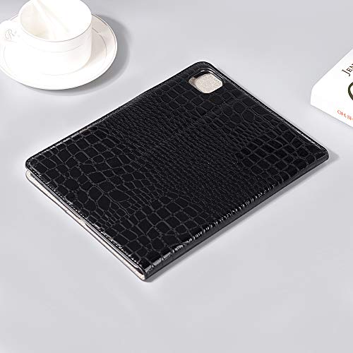 Ipad Pro 12.9 Inch Case (5Th 4Th 3Rd Gen) For Women, Dmaos Crocodile Synthetic Leather Stand Folio Smart Cover With Pencil Holder, Auto Sleep/Wake, Card Holder, Classic Fashion Protector - Black #TOP7
