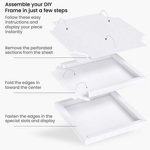 Arteza Mixed Media Paper Foldable Canvas Pad, 9.5X9.5 Inches, 20 Sheets, Diy Frame, Heavyweight Multimedia Paper, 228 Lb, 370 Gsm, Acid-Free, Art Supplies For Painting & Mixed Media Art #TOP6