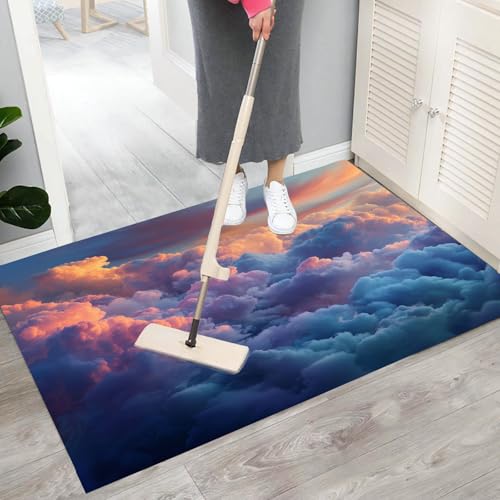 Tapis souples lavables paysage rêve absorbant et antidérapant 80x120 - 7