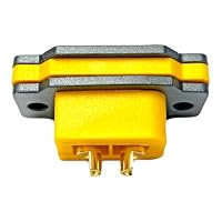 VUNIVERSUM 4X Stück XT60BE-F Hochstrom Einbaustecker mit Gummikappe, Schrauben Wassergeschützt für Lipo Akku XT60 Stecker – Ansicht 6