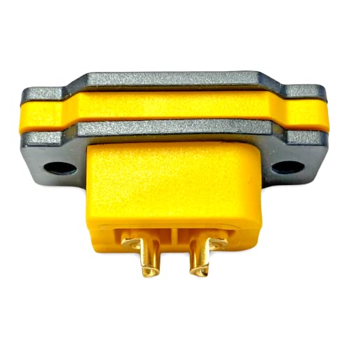 1x Stück XT60BE-F Hochstrom Einbaustecker mit Gummikappe, Schrauben Wassergeschützt für Lipo Akku XT60 Stecker