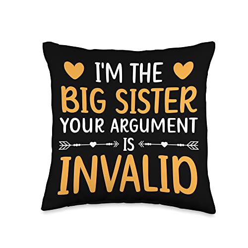 I'm The Big Sis Throw Pillow