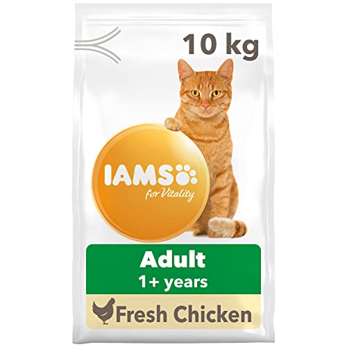 IAMS Complete Dry Cat Food for Adult 1+ Cats with Chicken 10 kg