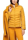 seitliche Eingriffstaschen s.Oliver Damen Steppjacke mit Softshell-Insert yellow 38
