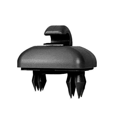 Shkalacar Clip para visera de coche, gancho para parasol de coche, clip para parasol de repuesto para Audi A1 A3 A4 A5 Q3 Q5 (8E0 857 562) A7 B6 B7 B8 S4 S5, negro