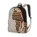 Grunge Sac à dos vintage en bois avec carte de l'Afrique pour femme et fille