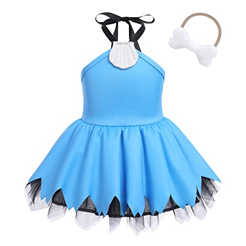 Newborn Baby Halloween Costumes, Toddler Halloween Costumes For Boys Girls Set Family Photoshoot Photography Tulle Tutu Dress Up Cosplay Fancy Party Historical Stone Gowns Girl - Blue 2-3T #TOP13