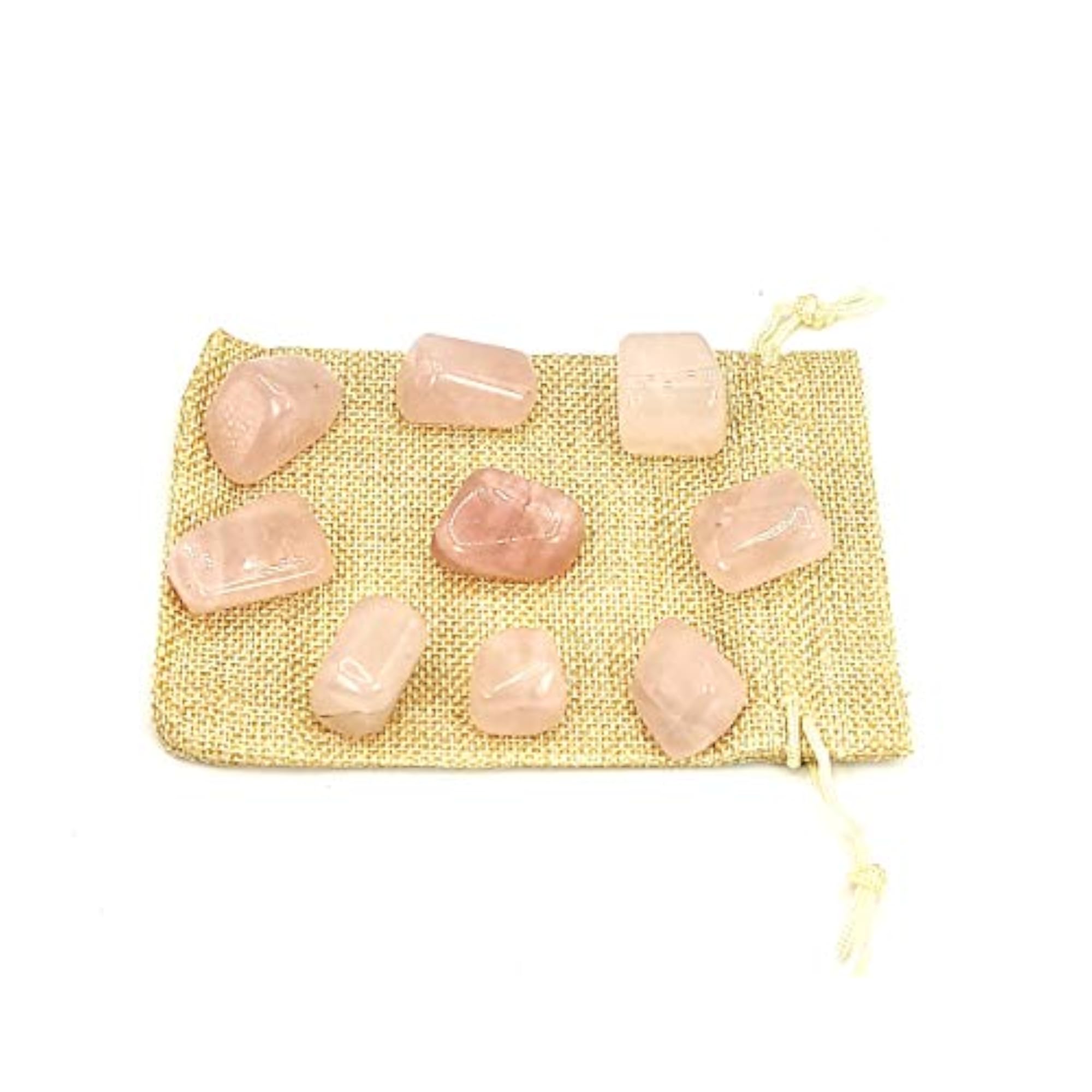 Rose Quartz Tumbled Stone Pebbles for Healing