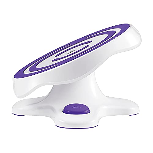 Wilton Tilt-N-Turn Ultra Cake Turntable and Cake Stand - Decorate Cakes with A Smooth Turning and Easy Tilting Turntable, Non-Slip Grip Design, 12 x 7-Inch by Wilton - Used condition - Image 2