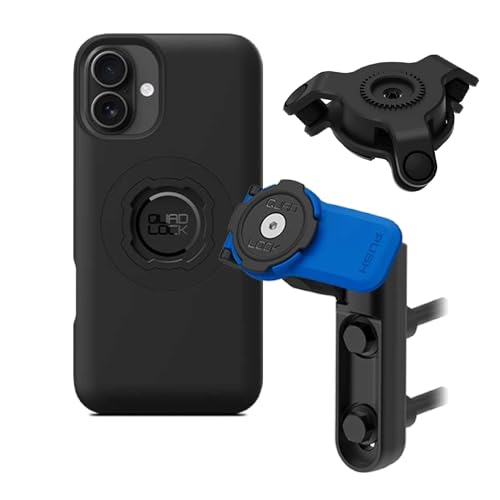 Image of Quad Lock Brake /Clutch Motorcycle Phone Mount with Vibration Dampener and MAG Phone Case for iPhone 16 Plus