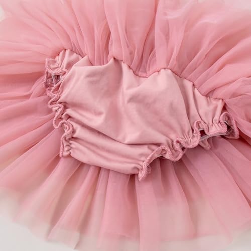 Image of 6M-3T Infant Baby Girl Tutu Skirt Toddler Girls Solid Color Tulle Skirts Birthday Outfits with Headband
