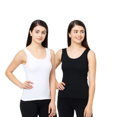 SWITCHON Women Clothing & Innerwear Collection (Multiple Variants) Pack of 2 Casual Sleeveless Solid Women Multicolor Top-picture-14