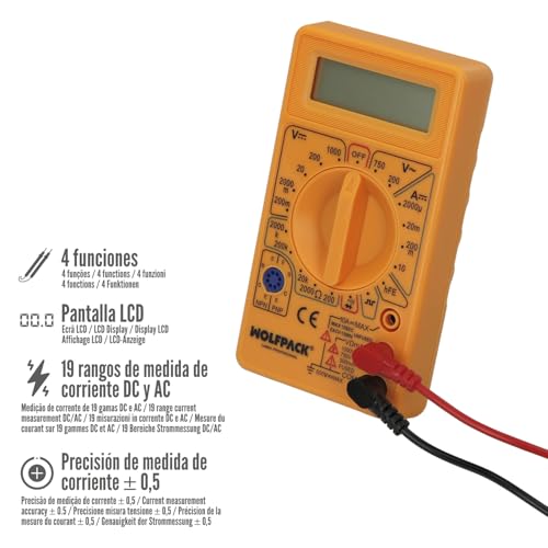 WOLFPACK LINEA PROFESIONAL Professionelles Digital-Polymeter