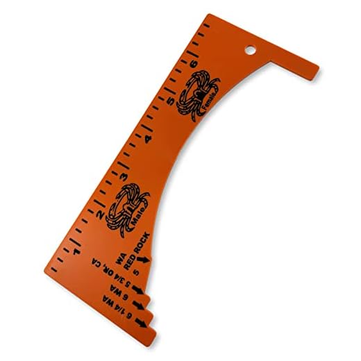 River Guide Supply Dungeness Crab Measure - Gauge for Oregon, Washington & California (Made in USA)