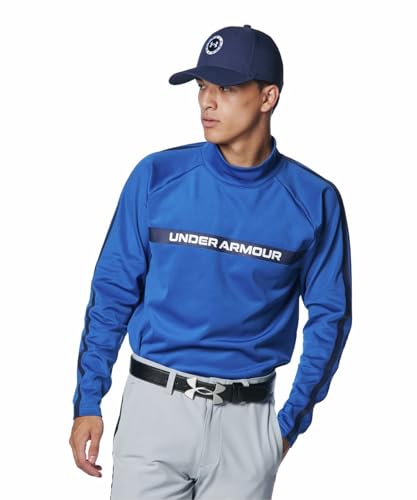 [A_[A[}[] UA CG Pro LS Mock Neck Shirt Tech Blue / / White XXL