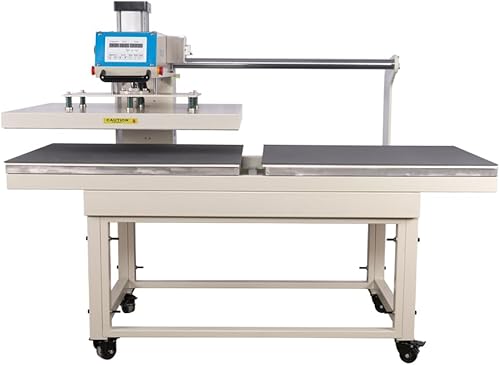 Miniatura 29 de Prensa térmica de doble platina deslizante neumática de 16 x 24 pulgadas con posicionamiento infrarrojo ajustable y función de deslizamiento hacia