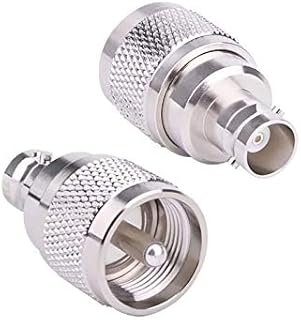 MOOKEERF PL259 UHF Male to BNC Female Connectors, BNC to UHF SO239 CB Radio Adapters RF Coaxial Coax Connectors 2 Packs