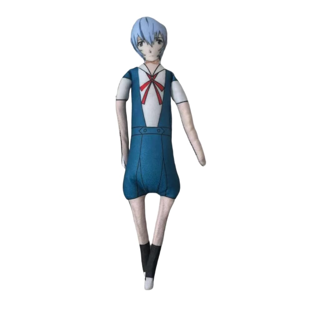Zhongkaihua Ayanami Rei Plush Action Figure Ayanami Rei Plush Pillow 26CM Twistable Articulated Character Creative Collectible Gift Christmas Decoration for Home Party