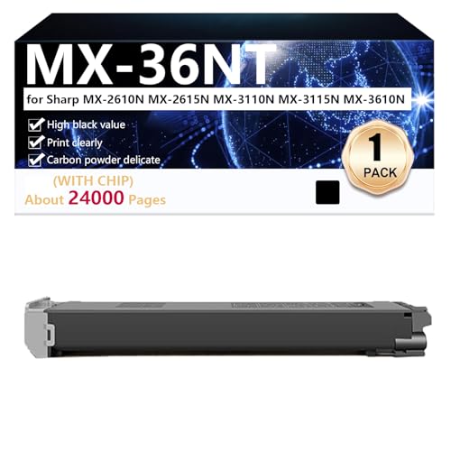 Toner MX-36NT haute définition 24000 pages pour les tirages nets sur Sharp MX-3115N